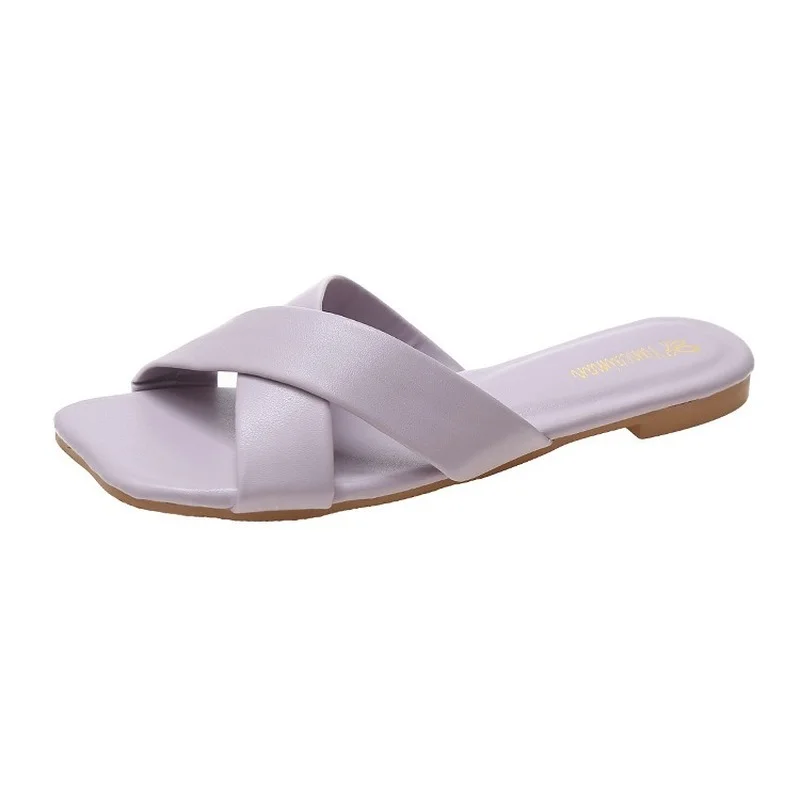2021Summer Women SlippersKorean Style Candy-Colored Square-Toe Flat-Bottomed Sandals Beach Slippers Zapatos Para Mujer
2021Summer Women SlippersKorean Style Candy-Colored Square-Toe Flat-Bottomed Sandals Beach Slippers Zapatos Para Mujer