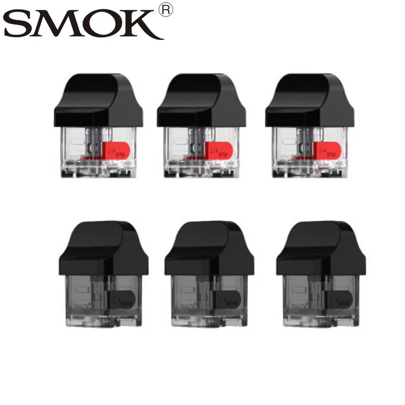 Фото 3 шт./упак. электронных сигарет SMOK RPM40 пустые капсулы картридж 4 мл/мин Стандартный