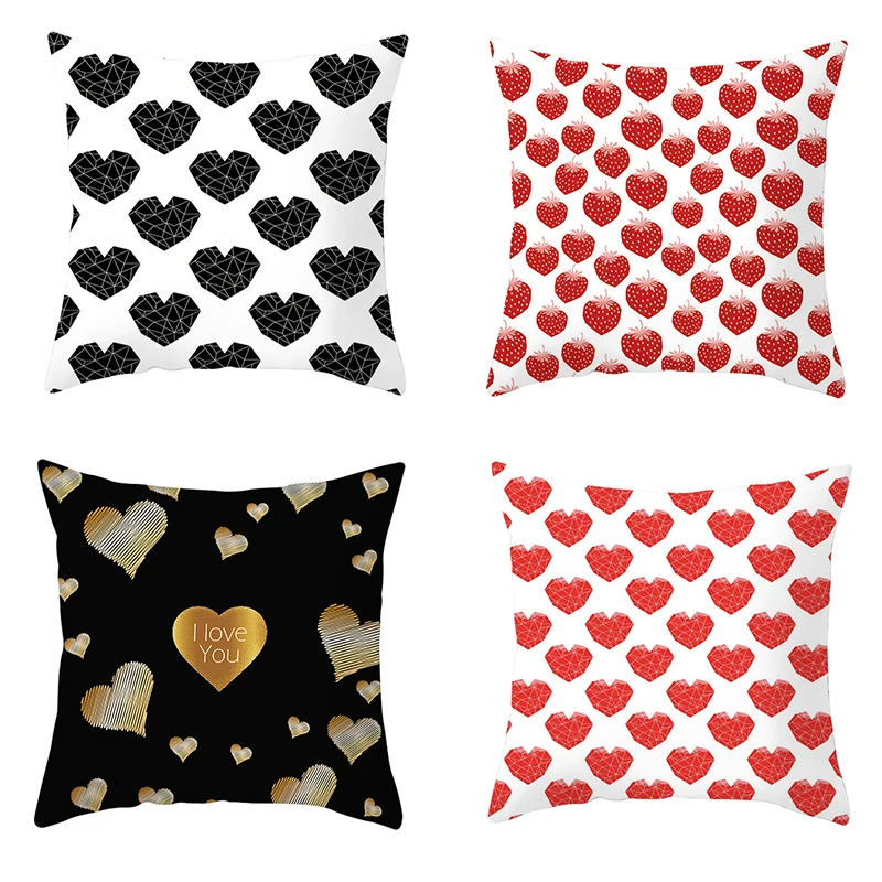 Pillow Cushion Covers Lovely Hearts Decorative Pillowcases for Valentine's Day Throw Pillows Cover Sofa Home Decor 45*45cm/pc
Pillow Cushion Covers Lovely Hearts Decorative Pillowcases for Valentine's Day Throw Pillows Cover Sofa Home Decor 45*45cm/pc