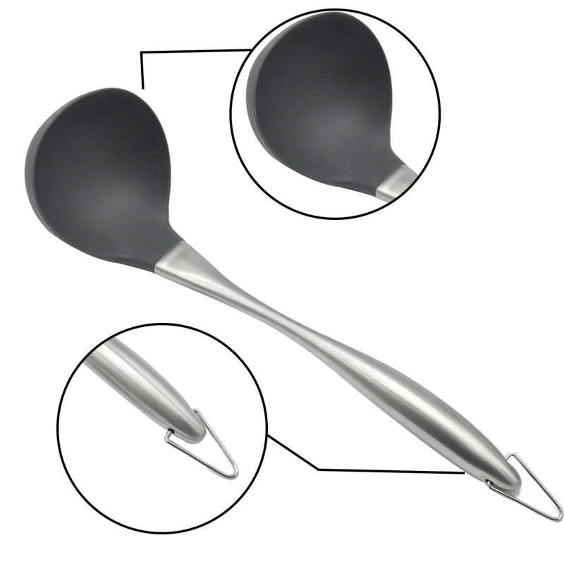 2021 3Pc Kitchen Utensils Silicone Shovel Spatula Soup Spoon Nonstick Cooking Gadgets Stainless Steel Handle Cooking Tools
2021 3Pc Kitchen Utensils Silicone Shovel Spatula Soup Spoon Nonstick Cooking Gadgets Stainless Steel Handle Cooking Tools