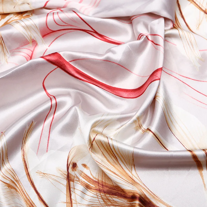 FXAASS Bandana Women Hijab Square Scarf Fashion Ladies Retro Luxury Silk Scarf Shawls Flame flower 90*90cm Large Cape Headscarf 
FXAASS Bandana Women Hijab Square Scarf Fashion Ladies Retro Luxury Silk Scarf Shawls Flame flower 90*90cm Large Cape Headscarf