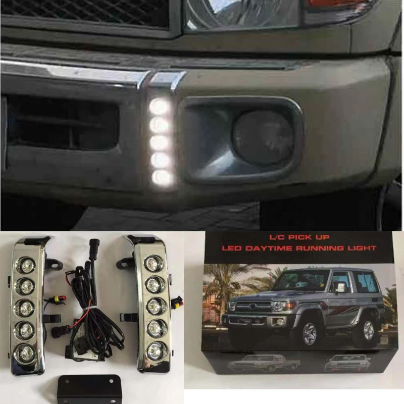 Car Front Bumper LED Lamp Daytime Running Light For Toyota VDJ 70 Series Land Cruiser 76 LC70 LC71 LC76 LC77 LC79 Accessories
Car Front Bumper LED Lamp Daytime Running Light For Toyota VDJ 70 Series Land Cruiser 76 LC70 LC71 LC76 LC77 LC79 Accessories