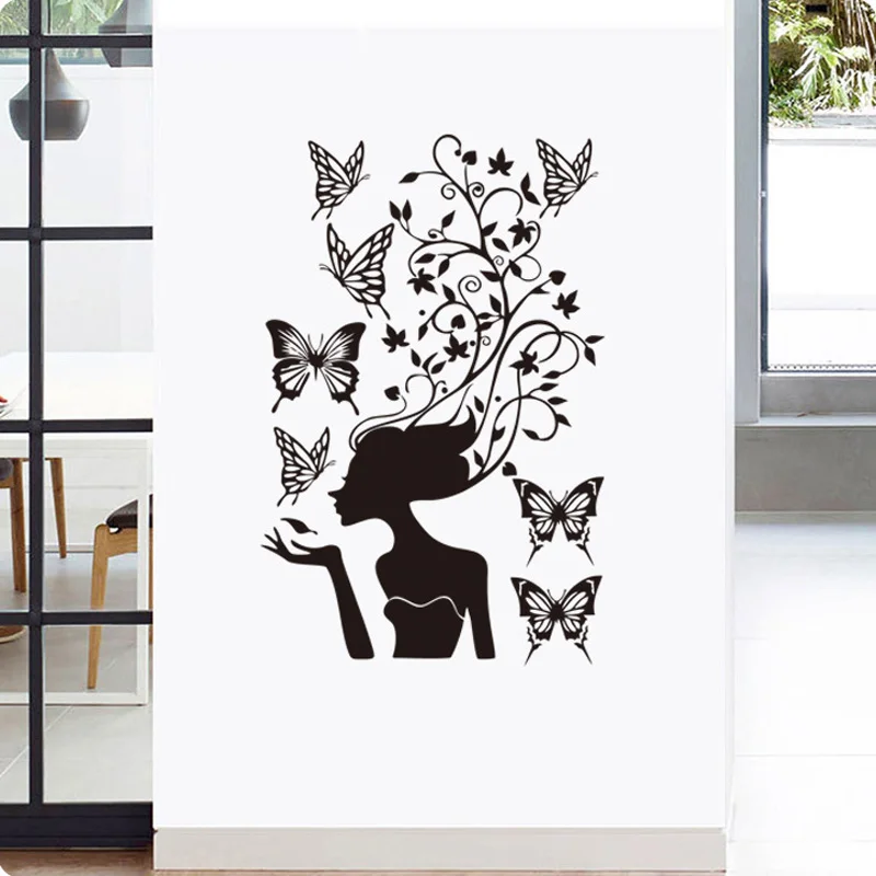 Creative Beauty flower vine butterfly Wall Sticker girls room Art Decals living room bedroom decoration home wallpaper Stickers
Creative Beauty flower vine butterfly Wall Sticker girls room Art Decals living room bedroom decoration home wallpaper Stickers
