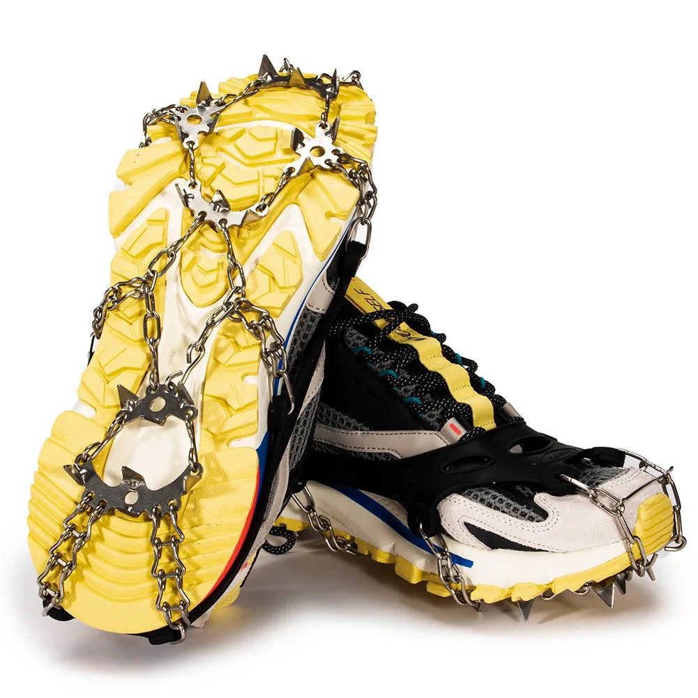 Crampons Traction Cleats 19 Studs Anti-Skid Snow Ice Claw Climbing Fishing Shoe Winter Hiking Spikes Grips Cleats Crampon Cover
Crampons Traction Cleats 19 Studs Anti-Skid Snow Ice Claw Climbing Fishing Shoe Winter Hiking Spikes Grips Cleats Crampon Cover