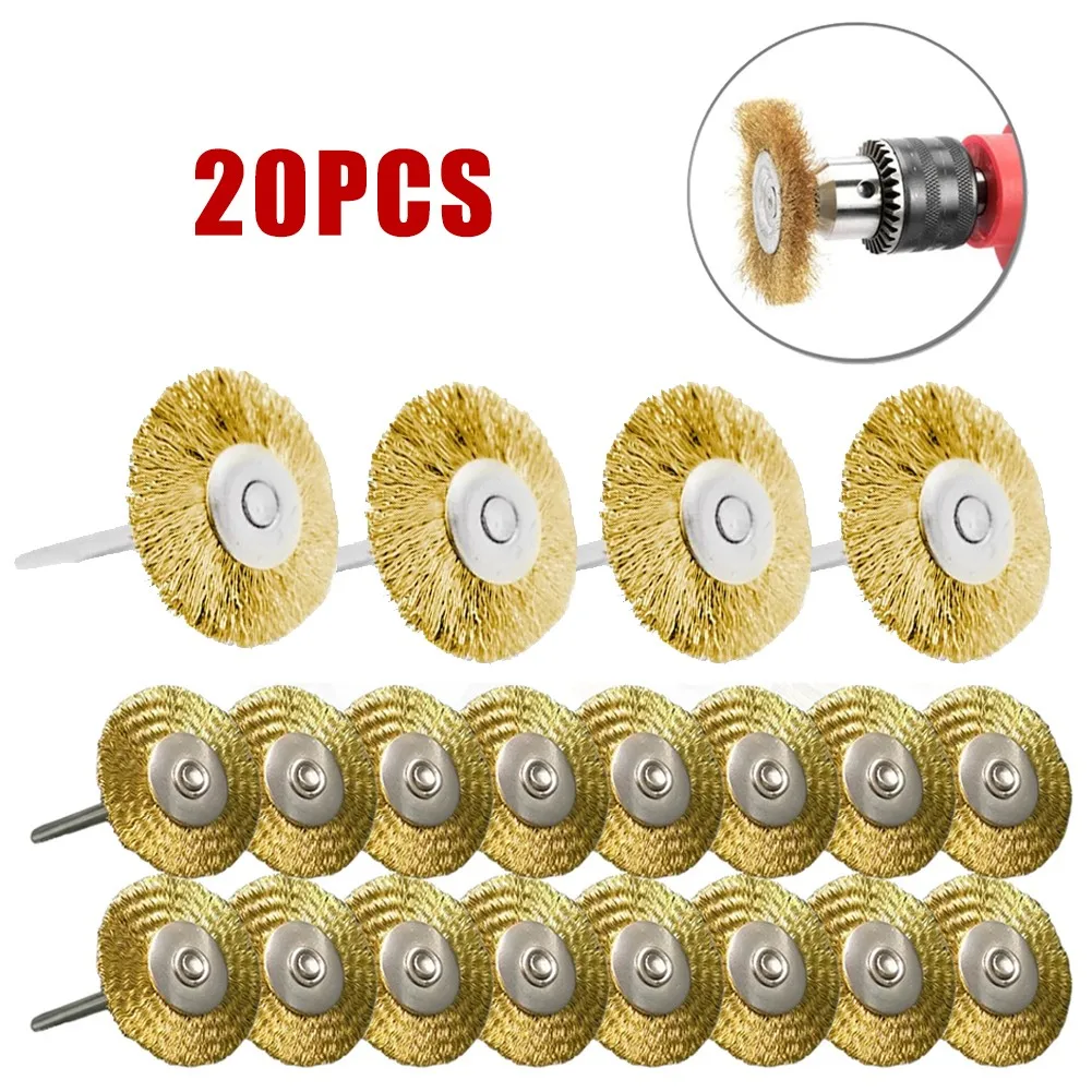 20 Pcs 3.175*25mm Brass Wire Wheel Brushe Polishing For Grinder Brass Brush Wire Wheel Brushes Die Grinder Rotary Electric Tool
20 Pcs 3.175*25mm Brass Wire Wheel Brushe Polishing For Grinder Brass Brush Wire Wheel Brushes Die Grinder Rotary Electric Tool