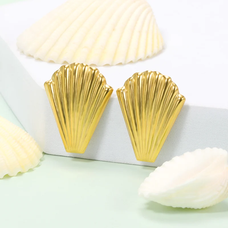 Shell Ear Studs For Women Stainless Steel Scallops Earring Hypoallergenic Piercing Earrings Vacation Beach Jewelry Accessories
Shell Ear Studs For Women Stainless Steel Scallops Earring Hypoallergenic Piercing Earrings Vacation Beach Jewelry Accessories