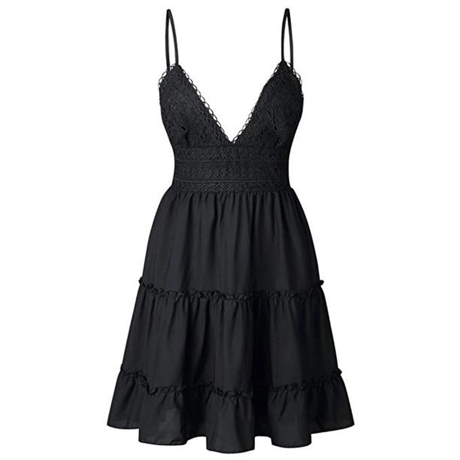 White Lace Halter Dress Women Spaghetti Strap Bowknot Backless Sleeveless Lace Mini Swing Skater Dress Girl Beach V-Neck Dresses
White Lace Halter Dress Women Spaghetti Strap Bowknot Backless Sleeveless Lace Mini Swing Skater Dress Girl Beach V-Neck Dresses