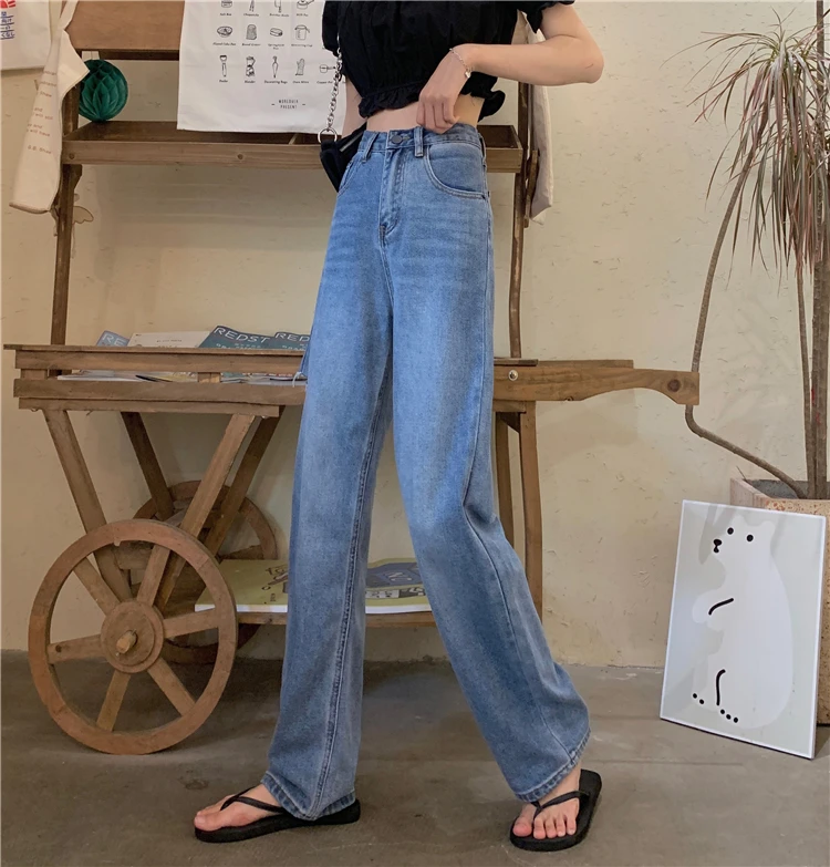 High Waist Ripped Wide Leg Jeans Woman Loose Slim Solid Color Vintage Hole Denim Trousers Casual Baggy Long Pants Plus Size
High Waist Ripped Wide Leg Jeans Woman Loose Slim Solid Color Vintage Hole Denim Trousers Casual Baggy Long Pants Plus Size