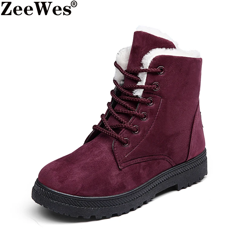 Lace-up Winter Shoes 2019New Warm Fur Plush Insole Women Winter Boot Square Heels Flock Ankle Boots Women Shoes Woman Snow Boots
Lace-up Winter Shoes 2019New Warm Fur Plush Insole Women Winter Boot Square Heels Flock Ankle Boots Women Shoes Woman Snow Boots