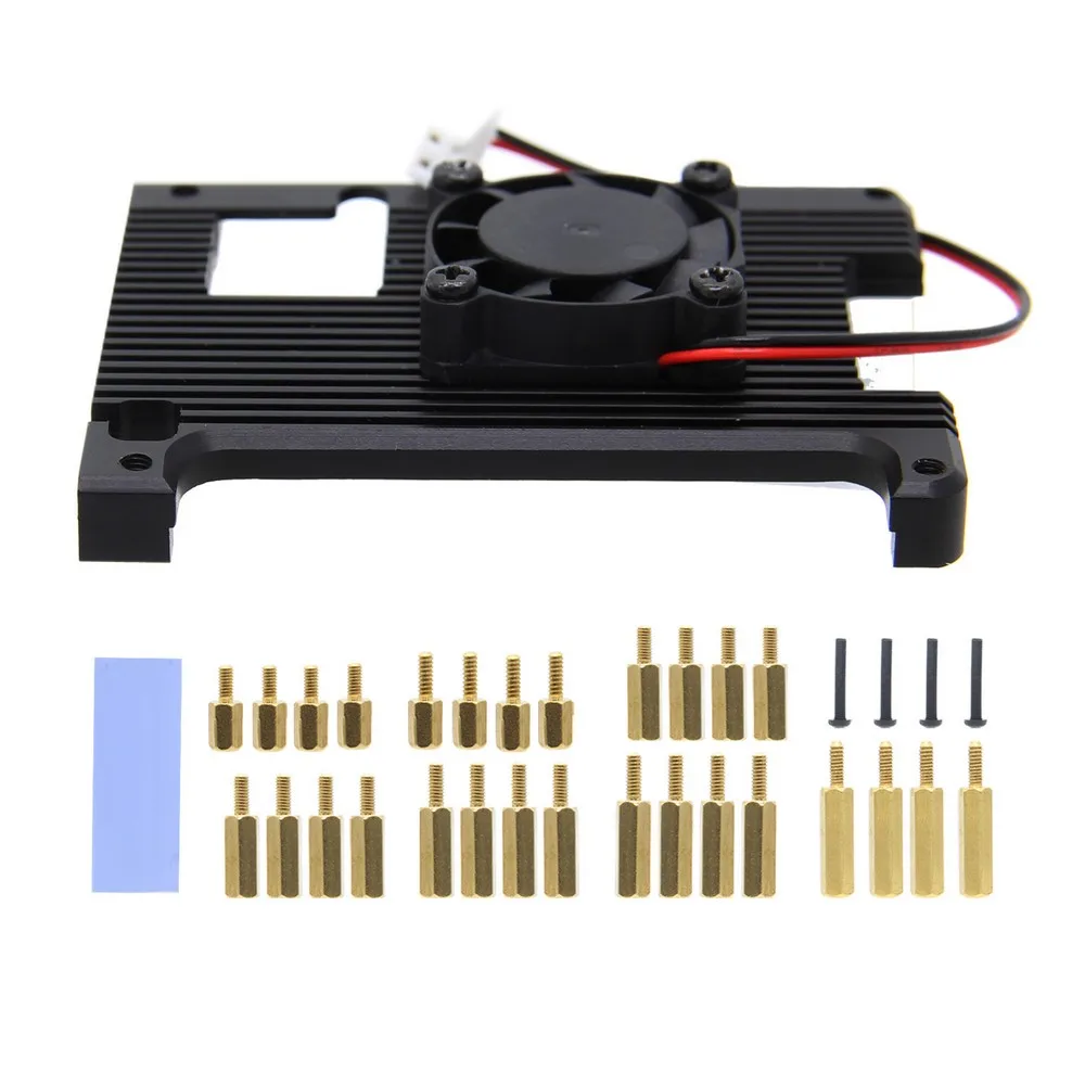 Raspberry Pi 4 Model B Computer Armor Aluminum Alloy Heatsink with Cooling Fan for Raspberry Pi 4B Only
Raspberry Pi 4 Model B Computer Armor Aluminum Alloy Heatsink with Cooling Fan for Raspberry Pi 4B Only