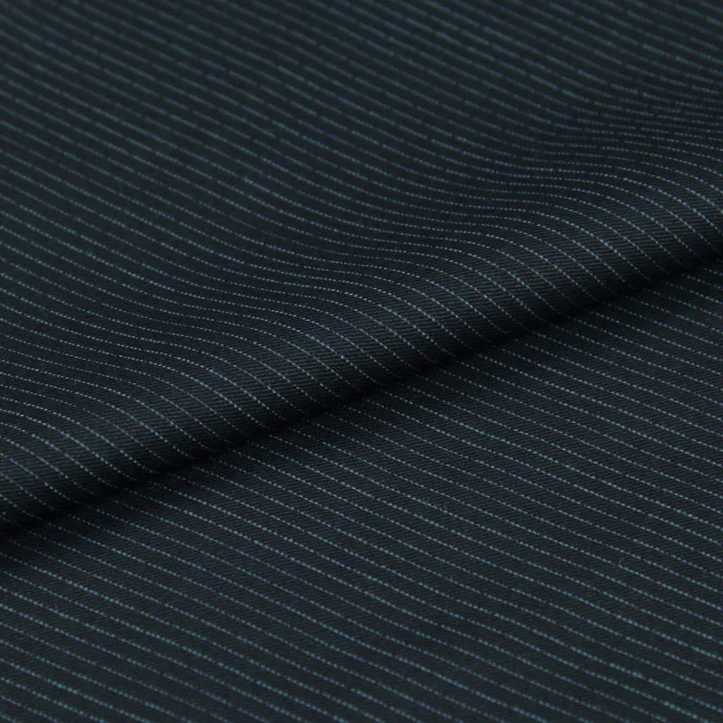 Ярко синий полосатый темно фон Смешанная шерсть ткань 280 г/метр WF215|Ткань| |
