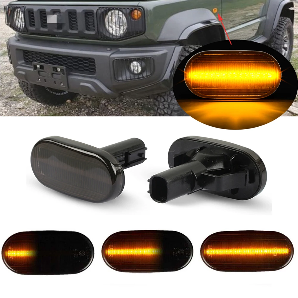 For Suzuki Jimny JB64W JB74 JB23 JB64 For Mazda Chevrolet 2Piece Smoke Dynamic Side Marker Turn Signal Indicator Repeater Light
For Suzuki Jimny JB64W JB74 JB23 JB64 For Mazda Chevrolet 2Piece Smoke Dynamic Side Marker Turn Signal Indicator Repeater Light