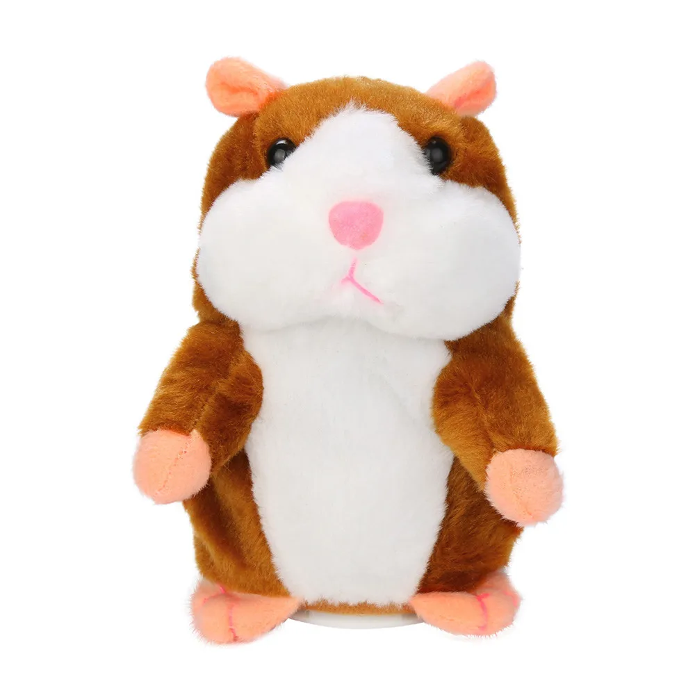 

Adorable Interesting Speak Talking Record Hamster Mouse Plush Kids Toy Soft Simulation Doll Birthday Gift Kids Toy Bedroom Decor
