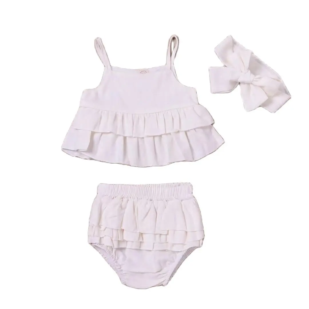 2021 Summer Toddler Kids Baby Girls Ruffle Clothes Sleeveless Strap Linen Vest Tops Tutu Shorts Hairband 3pcs Set Hot Sale
2021 Summer Toddler Kids Baby Girls Ruffle Clothes Sleeveless Strap Linen Vest Tops Tutu Shorts Hairband 3pcs Set Hot Sale