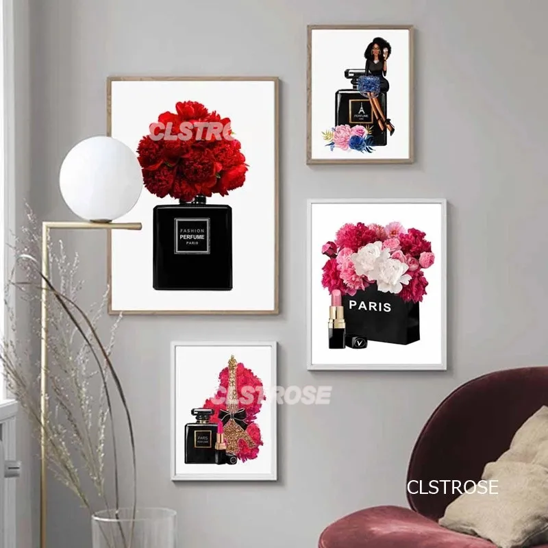 Flower Poster Nordic Canvas Painting Paris and Perfume Beautiful Style Home Decor Printed Wall Living Room Picture
Flower Poster Nordic Canvas Painting Paris and Perfume Beautiful Style Home Decor Printed Wall Living Room Picture
