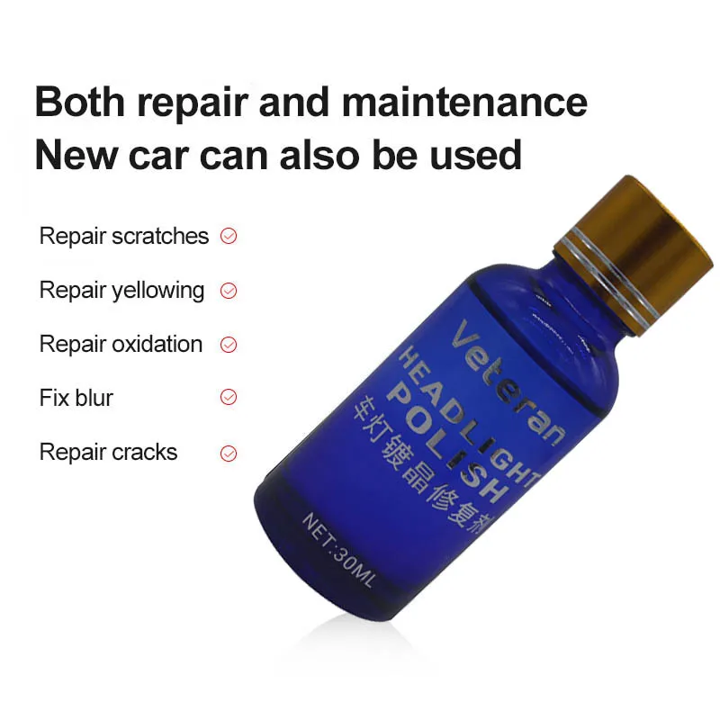 30ML Car Headlight Repair Agent 9H Headlight Restoration Oxidation Liquid Kit Car Headlight Repair Liquid Anti-scratch
30ML Car Headlight Repair Agent 9H Headlight Restoration Oxidation Liquid Kit Car Headlight Repair Liquid Anti-scratch