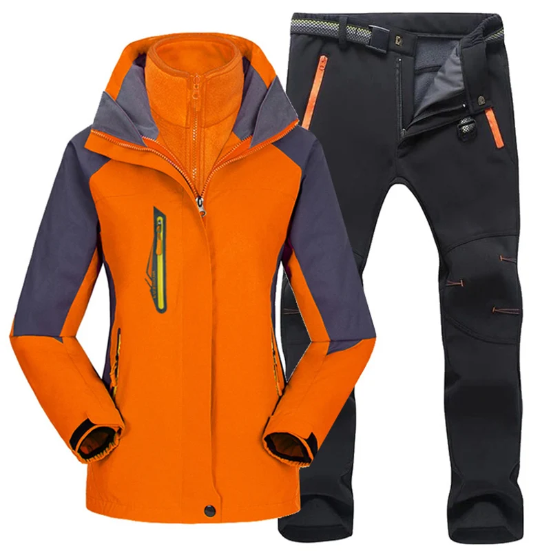 New Women Hiking Clothing Outdoor Suit Jackets&Pants Fleece Warm Hiking Jacket Waterproof Hunting Jacket Softshell Pants Female
New Women Hiking Clothing Outdoor Suit Jackets&Pants Fleece Warm Hiking Jacket Waterproof Hunting Jacket Softshell Pants Female