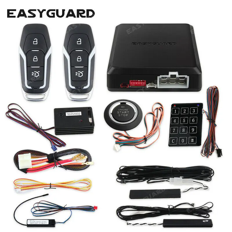 Интеллектуальная Автомобильная сигнализация EASYGUARD Пассивный бесключевой вход