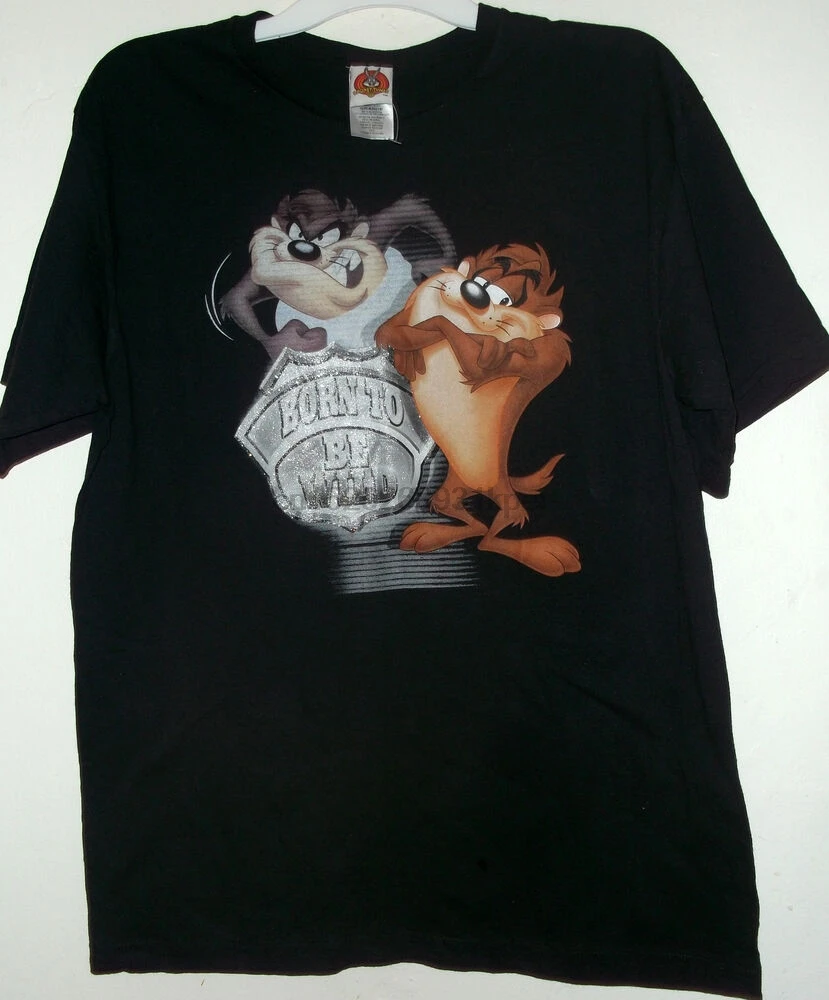 Футболка для новорожденных TAZ born to be wild от LOONEY TUNES sz L или XL lic Warner bros|Мужские