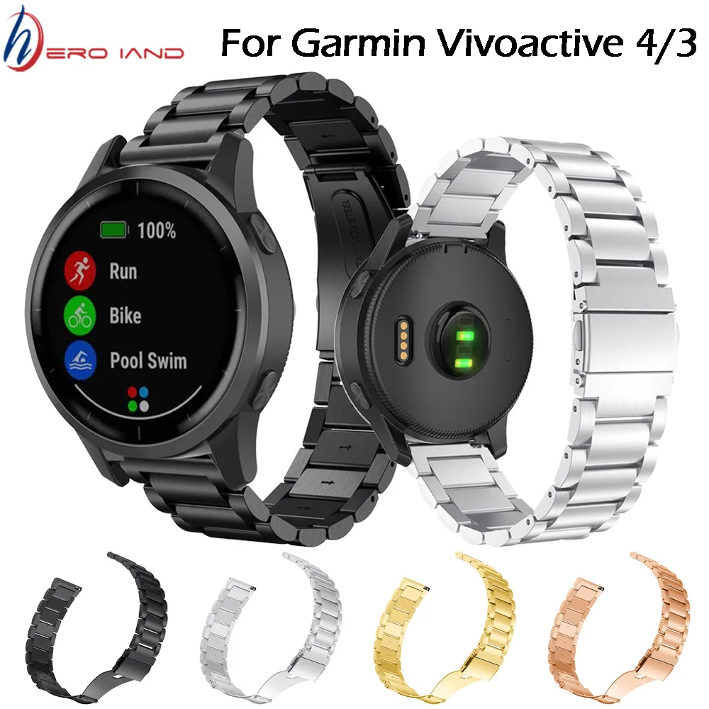 Metal Watchband For Garmin Venu GarminMove 3 GarminActive S Vivoactive 3 4 4S Band Strap Stainless Steel Bracelet 18mm 20mm 22mm
Metal Watchband For Garmin Venu GarminMove 3 GarminActive S Vivoactive 3 4 4S Band Strap Stainless Steel Bracelet 18mm 20mm 22mm