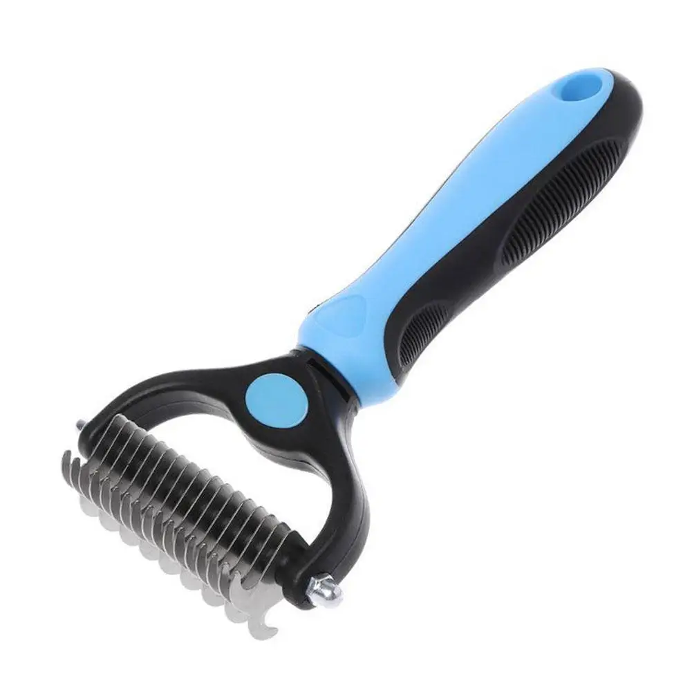 Safe Dematting Rake For Easy Mats & Tangles Removing Tool Sided For Cats 2 Removal - Rake Undercoat Pet Grooming P6I3
Safe Dematting Rake For Easy Mats & Tangles Removing Tool Sided For Cats 2 Removal - Rake Undercoat Pet Grooming P6I3