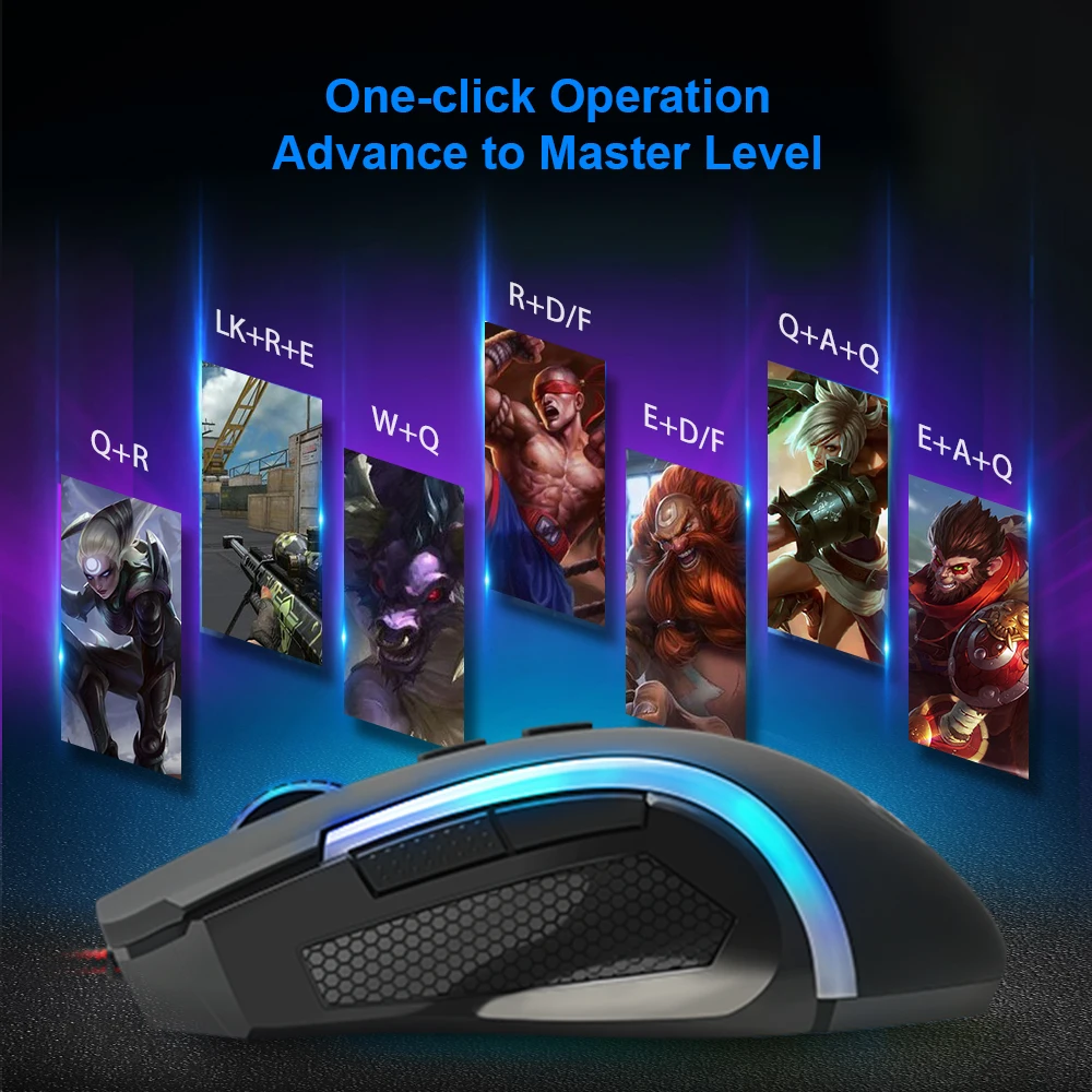 Redragon GRIFFIN USB Gaming Mouse Wired RGB Backlight 7200 DPI 6 Buttons Programmable Optics Mice For Computer Gamer PC M607
Redragon GRIFFIN USB Gaming Mouse Wired RGB Backlight 7200 DPI 6 Buttons Programmable Optics Mice For Computer Gamer PC M607