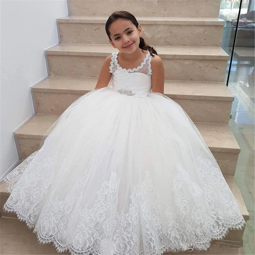 Flower Girl Dresses New Appliques Princess For Weddings First Communion Dress Pageant Gowns
Flower Girl Dresses New Appliques Princess For Weddings First Communion Dress Pageant Gowns
