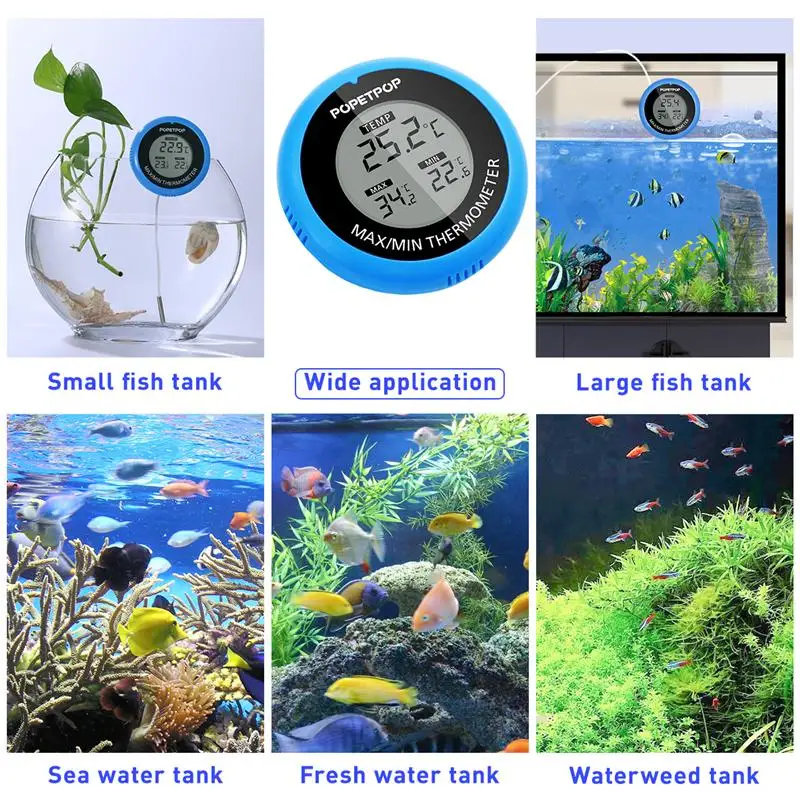 High Precision Digital Thermometer Pet Products Waterproof Fish Tank Aquarium Thermometer Fish Tank Temperature Control Products
High Precision Digital Thermometer Pet Products Waterproof Fish Tank Aquarium Thermometer Fish Tank Temperature Control Products