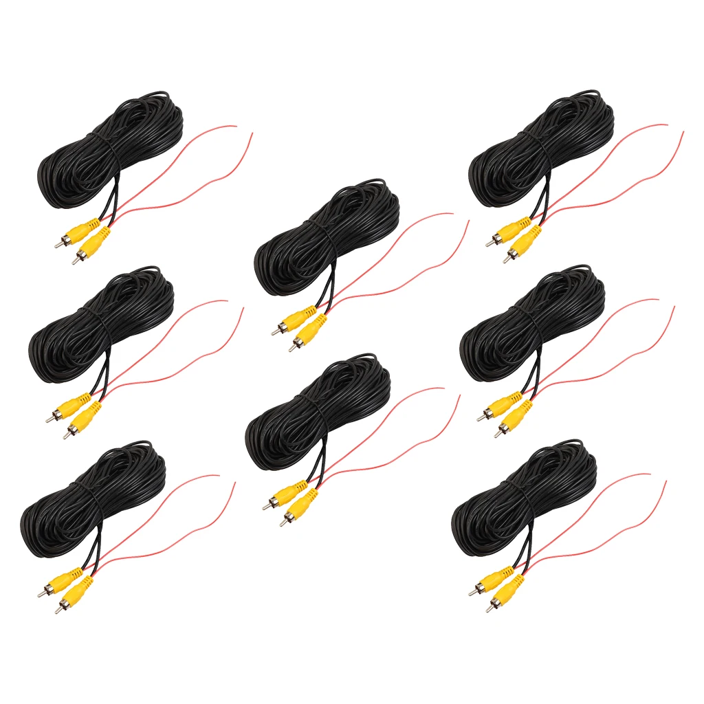 8x RCA Plug Video Cable For Bus Trailer Reverse Parking Backup Camera 20ft
8x RCA Plug Video Cable For Bus Trailer Reverse Parking Backup Camera 20ft