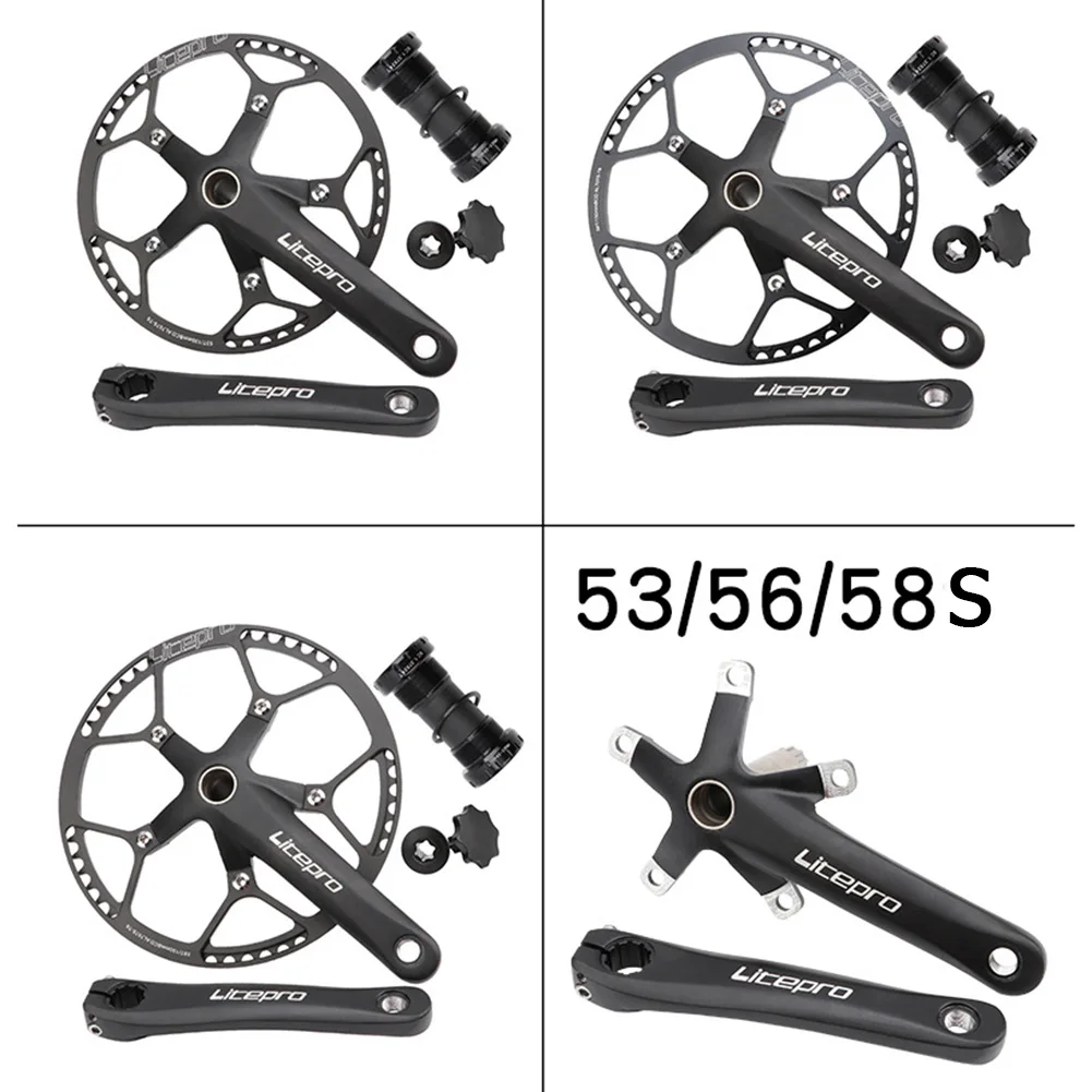 Bicycle Crank Sprocket 130mm BCD Folding Bike 225/235/245mm Crankset 53/56/58T Arm Chainring Sprockets Cycling Accessories
Bicycle Crank Sprocket 130mm BCD Folding Bike 225/235/245mm Crankset 53/56/58T Arm Chainring Sprockets Cycling Accessories