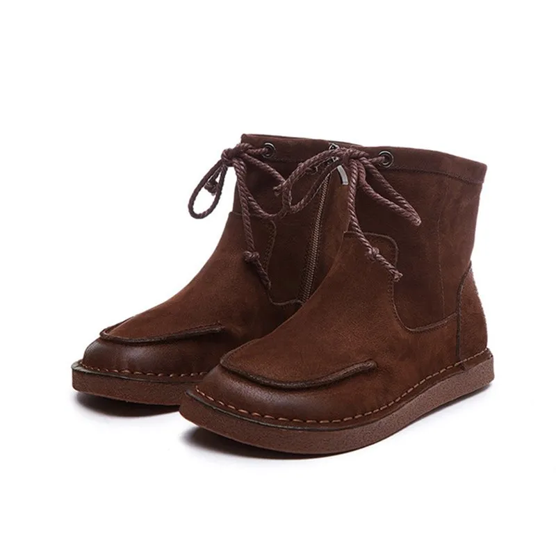 Retro Women's Boots 2019 Winter New Leather Martin Women's Boots Comfortable Soft Bottom Non-slip Casual Flat Women's Boots
Retro Women's Boots 2019 Winter New Leather Martin Women's Boots Comfortable Soft Bottom Non-slip Casual Flat Women's Boots