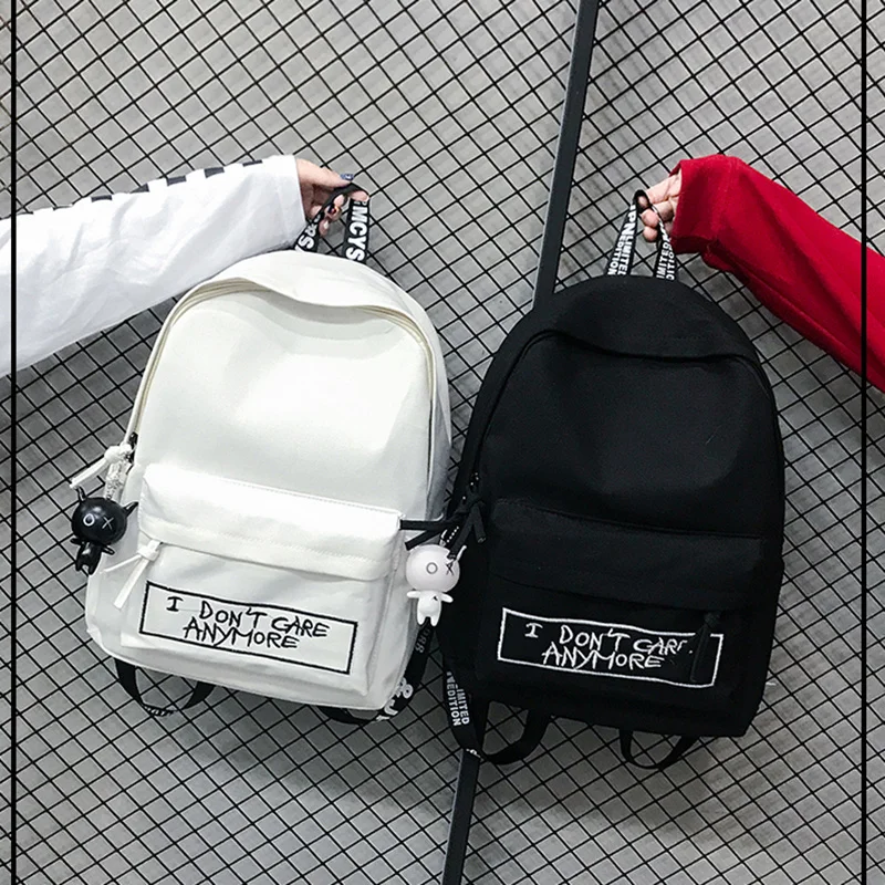 Canvas Backpack Harajuku Style Women Backpack Doll Pendant Shoulder Bag High Quality Girl School Backpack Mochila Bagpack
Canvas Backpack Harajuku Style Women Backpack Doll Pendant Shoulder Bag High Quality Girl School Backpack Mochila Bagpack