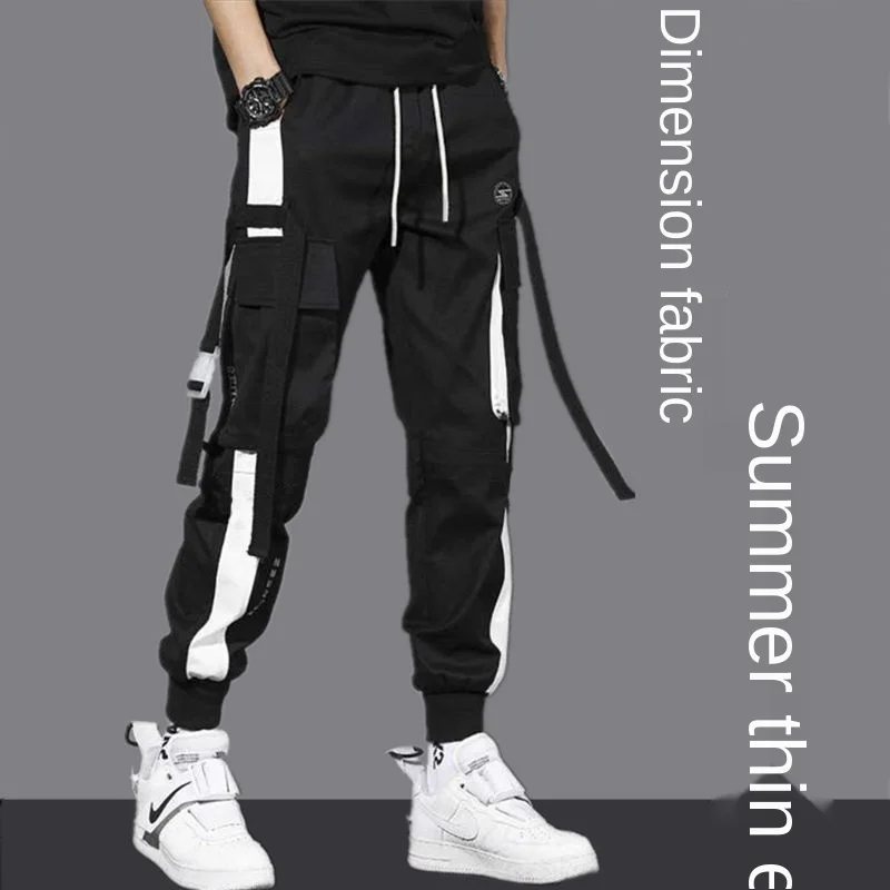 Men's Side Pockets Cargo Harem Pants 2021 Ribbons Black Hip Hop Casual Male Joggers Trousers Fashion Casual Streetwear Pants
Men's Side Pockets Cargo Harem Pants 2021 Ribbons Black Hip Hop Casual Male Joggers Trousers Fashion Casual Streetwear Pants