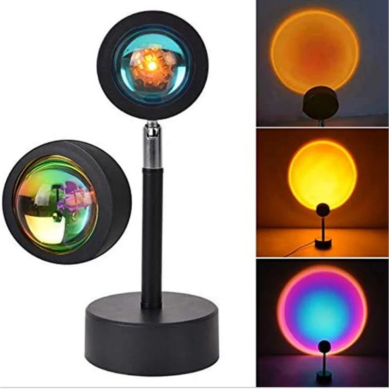 Sunset Projection Lamp Rainbow Atmosphere Led Night Light Sunset Light For Home Bedroom Background Wall USB Table Lamp
Sunset Projection Lamp Rainbow Atmosphere Led Night Light Sunset Light For Home Bedroom Background Wall USB Table Lamp