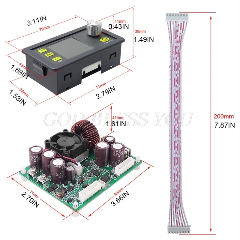 DPS5020 USB and Bluetooth Communication 50V 20A Constant Voltage Current Power Supply Module Voltage Converter Drop Shipping
DPS5020 USB and Bluetooth Communication 50V 20A Constant Voltage Current Power Supply Module Voltage Converter Drop Shipping