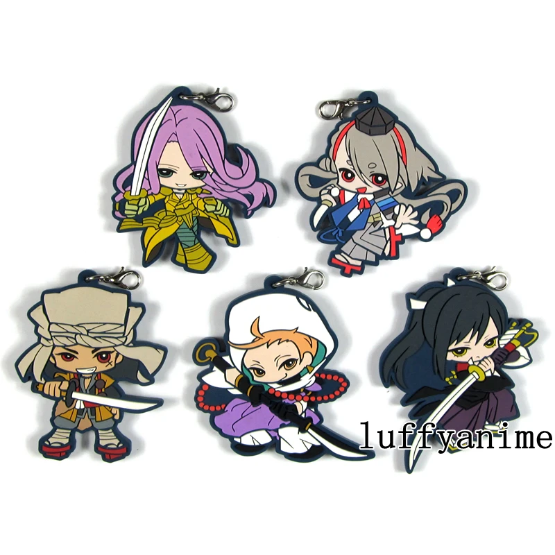 Katsugeki touken резиновая подвеска Touken Ranbu талисман Taroutachi hotarumaru Iwatooshi Hachisukakotetsu