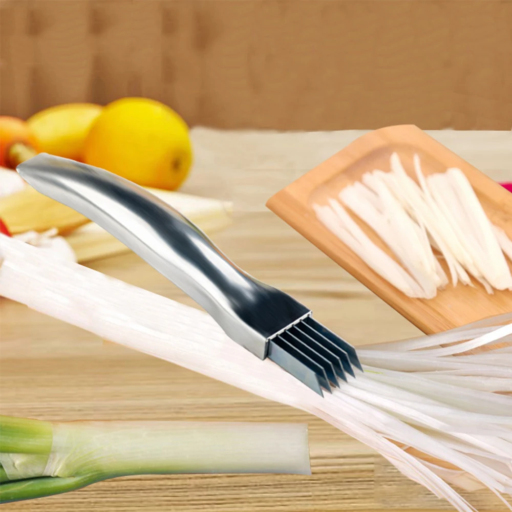 Stainless Steel Onion Vegetable Cutting Shredder Slicer Onion Chopper Shredding Tool Slicing Kitchen Tool Cooking Tool 
Stainless Steel Onion Vegetable Cutting Shredder Slicer Onion Chopper Shredding Tool Slicing Kitchen Tool Cooking Tool