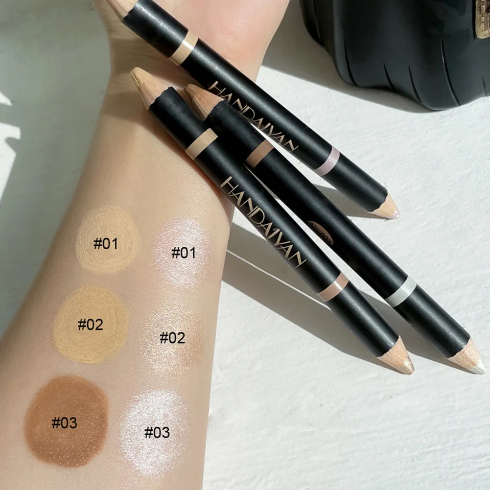 New Highlight Contour Stick Double Head Facial 3D Contour Repair Bronzer Concealer Pen Brows Highlighter Makeup
New Highlight Contour Stick Double Head Facial 3D Contour Repair Bronzer Concealer Pen Brows Highlighter Makeup