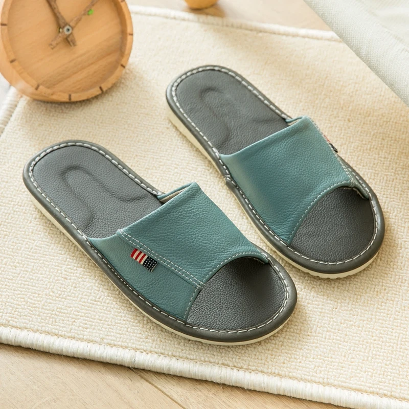 Women's Summer Genuine Leather Indoor Slippers Anti-Slip Super Soft Couples' Home Shoes Comfortable Cow Leather Casual Slippers
Women's Summer Genuine Leather Indoor Slippers Anti-Slip Super Soft Couples' Home Shoes Comfortable Cow Leather Casual Slippers