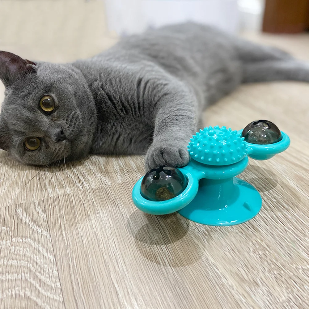 Cat Windmill Toy Funny Massage Rotatable Cat Toys With LED Ball Teeth Cleaning Pet Products For Pet Products
Cat Windmill Toy Funny Massage Rotatable Cat Toys With LED Ball Teeth Cleaning Pet Products For Pet Products