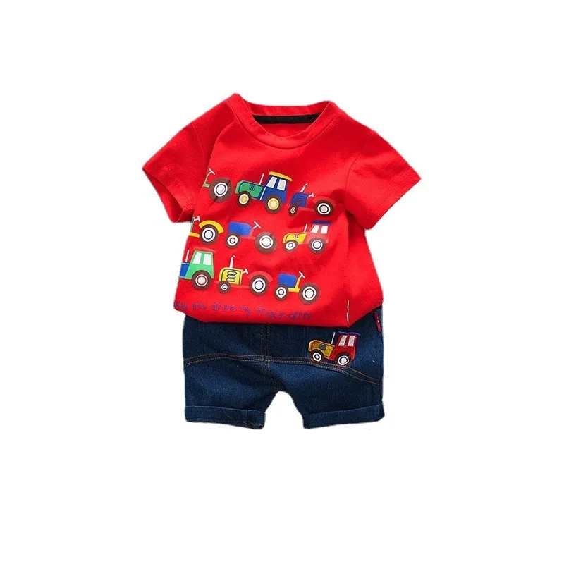 New Fashion Summer Baby Girls Clothes Children Boy Cartoon T Shirt Shorts 2Pcs/Sets Toddler Casual Costume Kid Cotton Sportswear
New Fashion Summer Baby Girls Clothes Children Boy Cartoon T Shirt Shorts 2Pcs/Sets Toddler Casual Costume Kid Cotton Sportswear