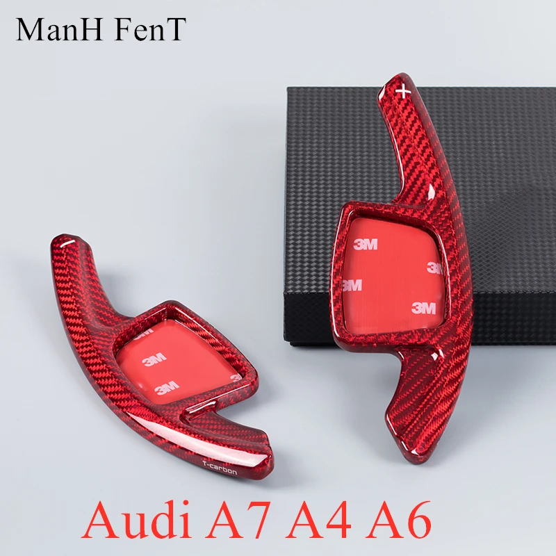 For Audi A7 A4 A6 Car Steering Wheel Shift Paddle Carbon Fiber Gear Shifter Extension Paddle 2019 2020 
For Audi A7 A4 A6 Car Steering Wheel Shift Paddle Carbon Fiber Gear Shifter Extension Paddle 2019 2020