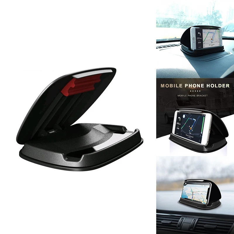 

Car Dashboard Phone Mount Holder HUD Stand Clamp Vertical Horizontal with 360° Rotate Detachable Magnetic Base