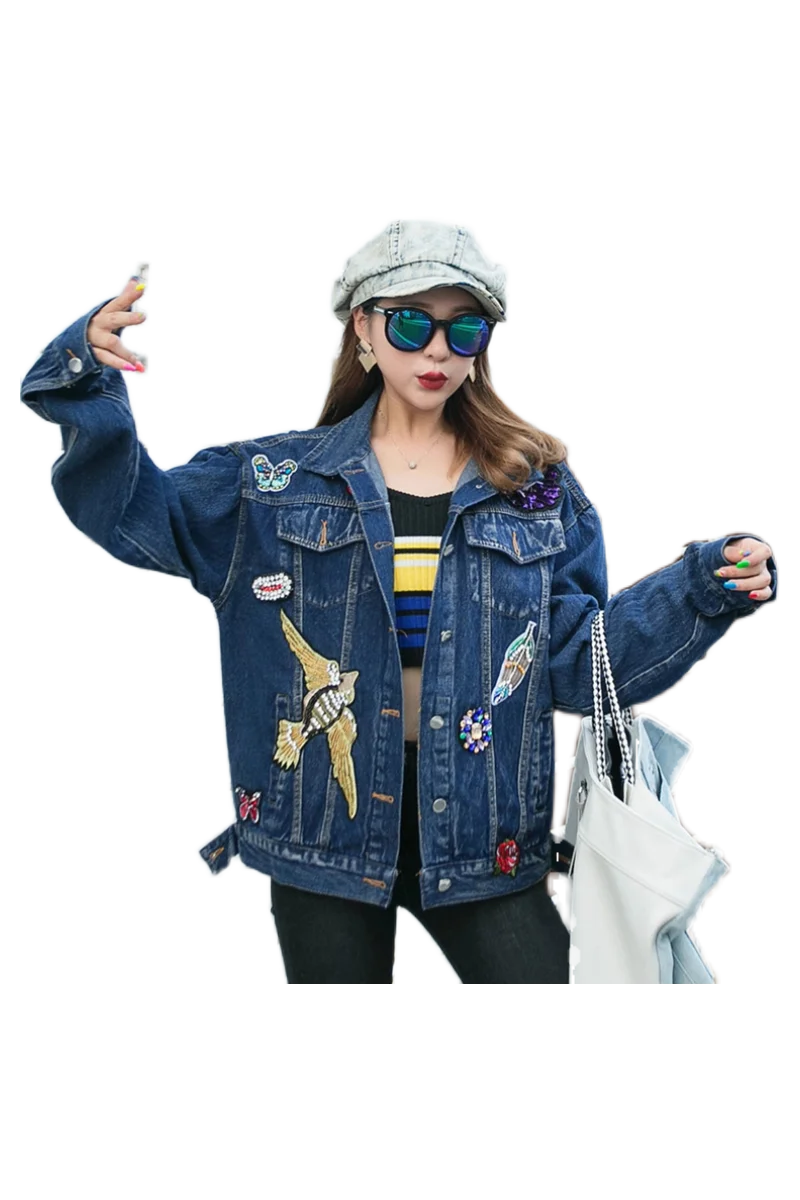 European Station 2020 Autumn Style Loose Fashion Heavy Industry Beaded Sequin Jeans Coat Women's Long-Sleeved Jacket Top Fashion
European Station 2020 Autumn Style Loose Fashion Heavy Industry Beaded Sequin Jeans Coat Women's Long-Sleeved Jacket Top Fashion