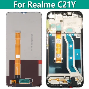 Original LCD Display Touch Screen Digitizer Assembly 6.5" For Realme
C21Y RMX3261 Display Repair Parts