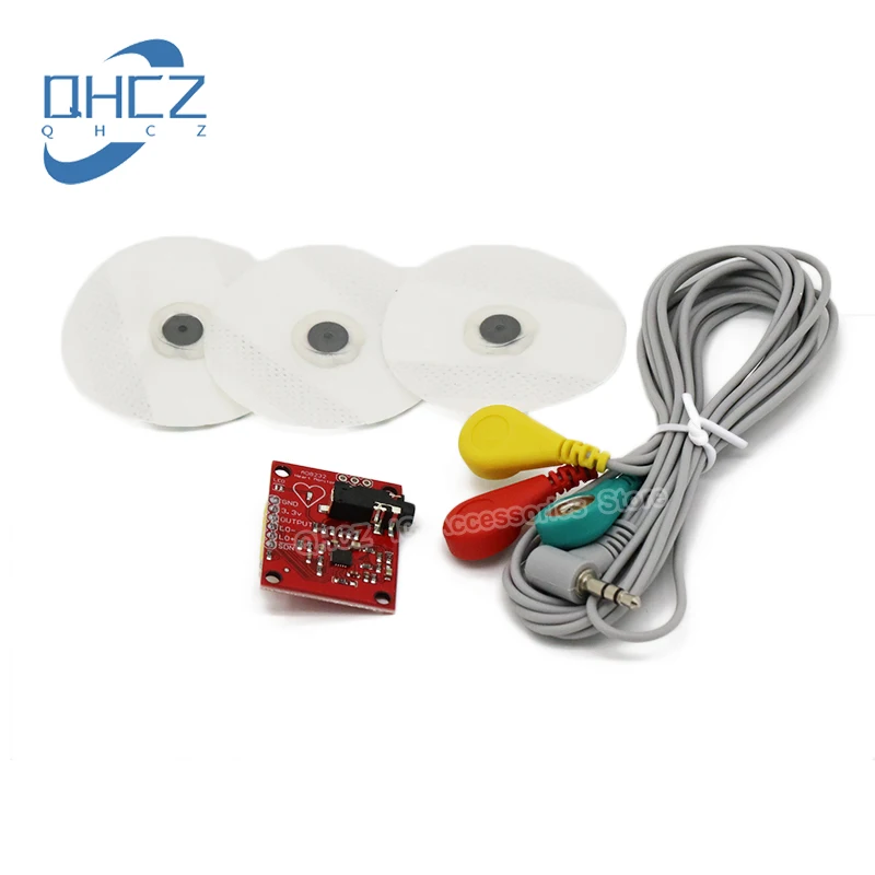 AD8232 for ECG Measurement Module Pulse Heart Electrocardiogram Monitoring Sensor Module Kit for Arduino
AD8232 for ECG Measurement Module Pulse Heart Electrocardiogram Monitoring Sensor Module Kit for Arduino