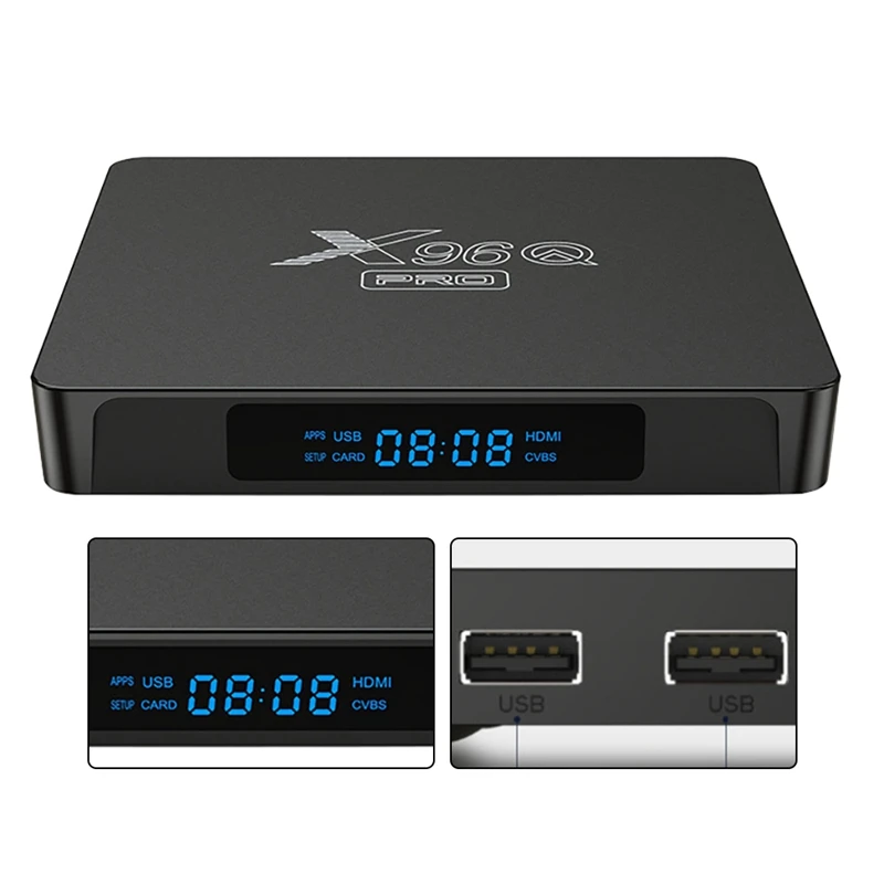 X96Q Pro Smart TV BOX Android 10 2.4G/5G Wifi Set Top Box Allwinner H313 4K Media Player H.265
X96Q Pro Smart TV BOX Android 10 2.4G/5G Wifi Set Top Box Allwinner H313 4K Media Player H.265