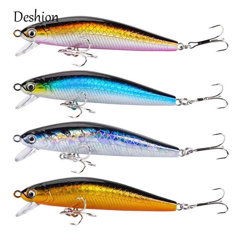 Deshion artificiali pesca Black Minnow 75mm 6g Slow Sinking Minnow Fishing Lure Fishing Wobblers Artificial Bait Fake Lures
Deshion artificiali pesca Black Minnow 75mm 6g Slow Sinking Minnow Fishing Lure Fishing Wobblers Artificial Bait Fake Lures