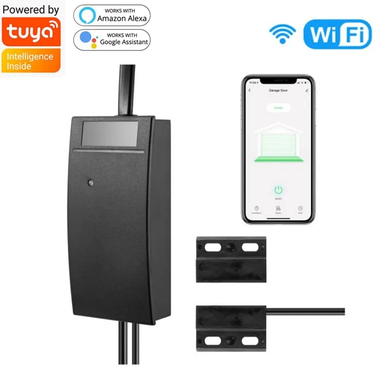 Wifi Smart Switch Garage Door Opener Controller Work With Alexa Google Home Tuya APP Wireless Remote Conrtrol No Hub Require
Wifi Smart Switch Garage Door Opener Controller Work With Alexa Google Home Tuya APP Wireless Remote Conrtrol No Hub Require