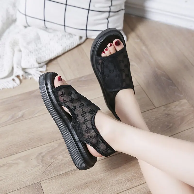 Summer Casual Shoes for Women Platform 2021 Fashion Open Toe Sandals Breathable Mesh Print Sandals Big Size Woman Sports Sandals
Summer Casual Shoes for Women Platform 2021 Fashion Open Toe Sandals Breathable Mesh Print Sandals Big Size Woman Sports Sandals